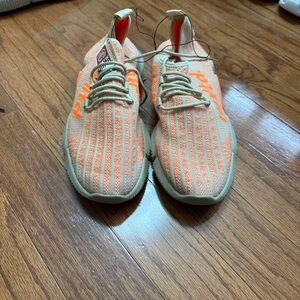 Marc Ecko Athletic Shoes in Orange and Cream